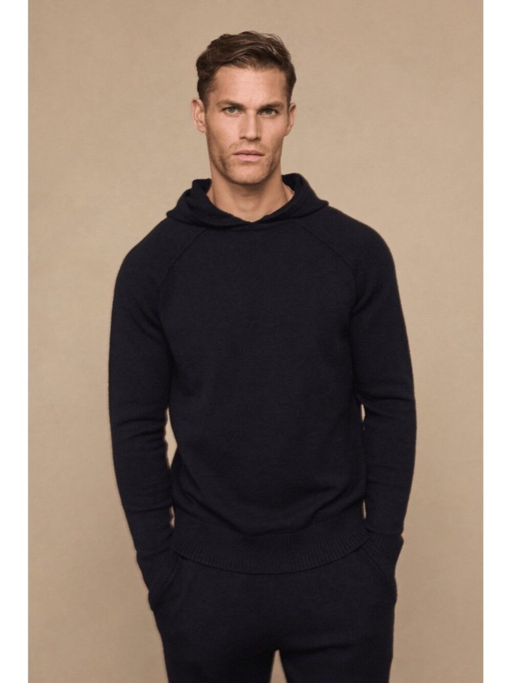 RAITH Clothing Mens size XXL Black Knit Hooded Unisex Sweater Minimalist Luxury